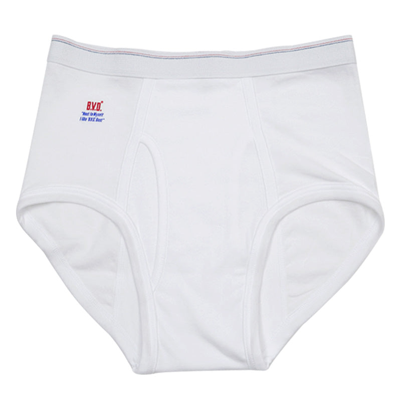 BVD メンズ ブリーフ はき込み深め 綿100% 9枚セット S~L (コットン 前開き 下着 肌着 インナー 男性 紳士 パンツ ボトムス 白 ホワイト S M L)