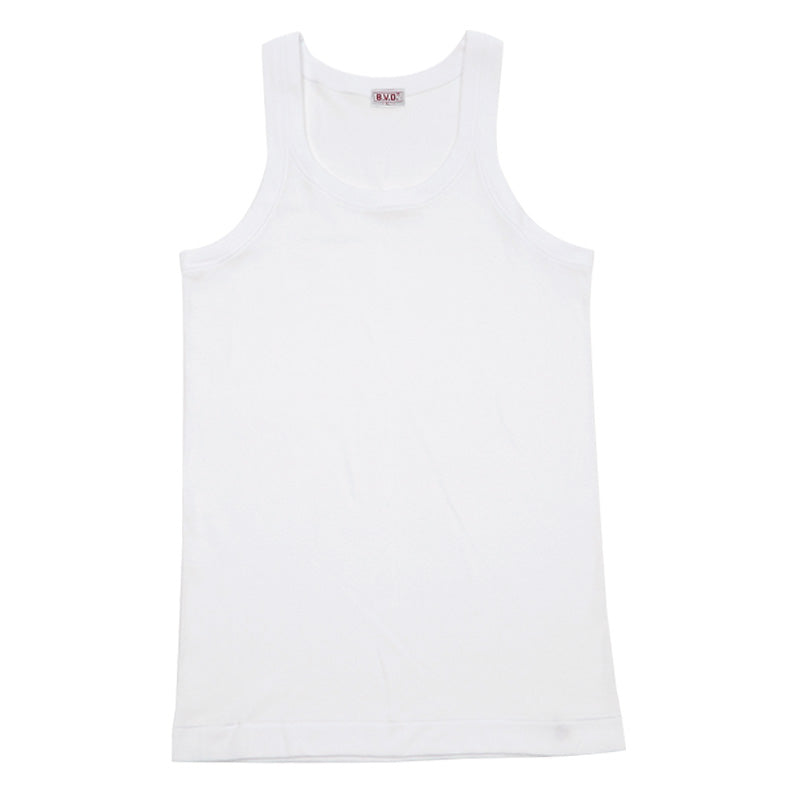 BVD メンズ タンクトップ 綿100% S~L コットン ランニング シャツ インナー 下着 肌着 男性 紳士 白 ホワイト S M L