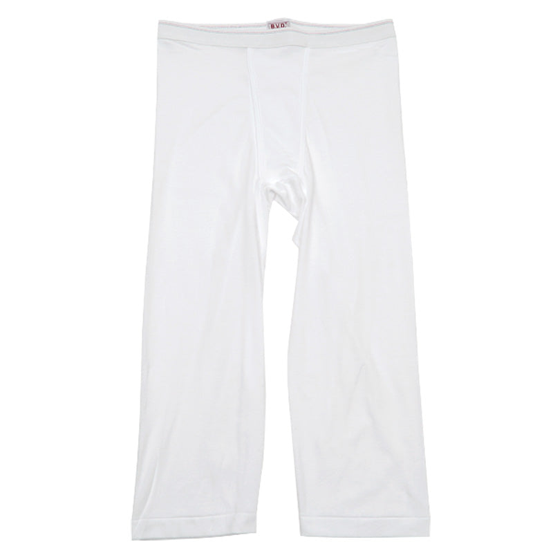 BVD メンズ ステテコ 綿100% S~L (コットン 前開き ももひき パンツ ボトムス インナー 下着 男性 紳士 白 ホワイト S M L)