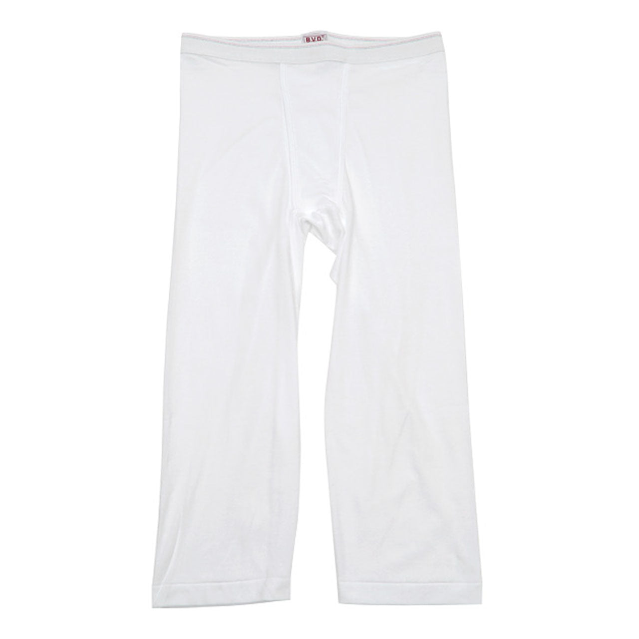 BVD メンズ ステテコ 綿100% S~L (コットン 前開き ももひき パンツ ボトムス インナー 下着 男性 紳士 白 ホワイト S M L)