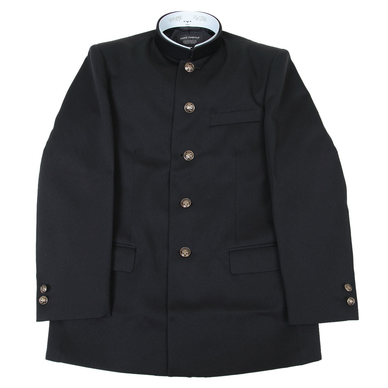 学生服 男子 上着 学ラン 中学生 高校生 制服 上衣 洗える A体 B体 150cmA~190cmB 洗濯機 丸洗いOK 学生 メンズ ジュニア 詰襟 ラウンドカラー レギュラーカラー (送料無料) (取寄せ)