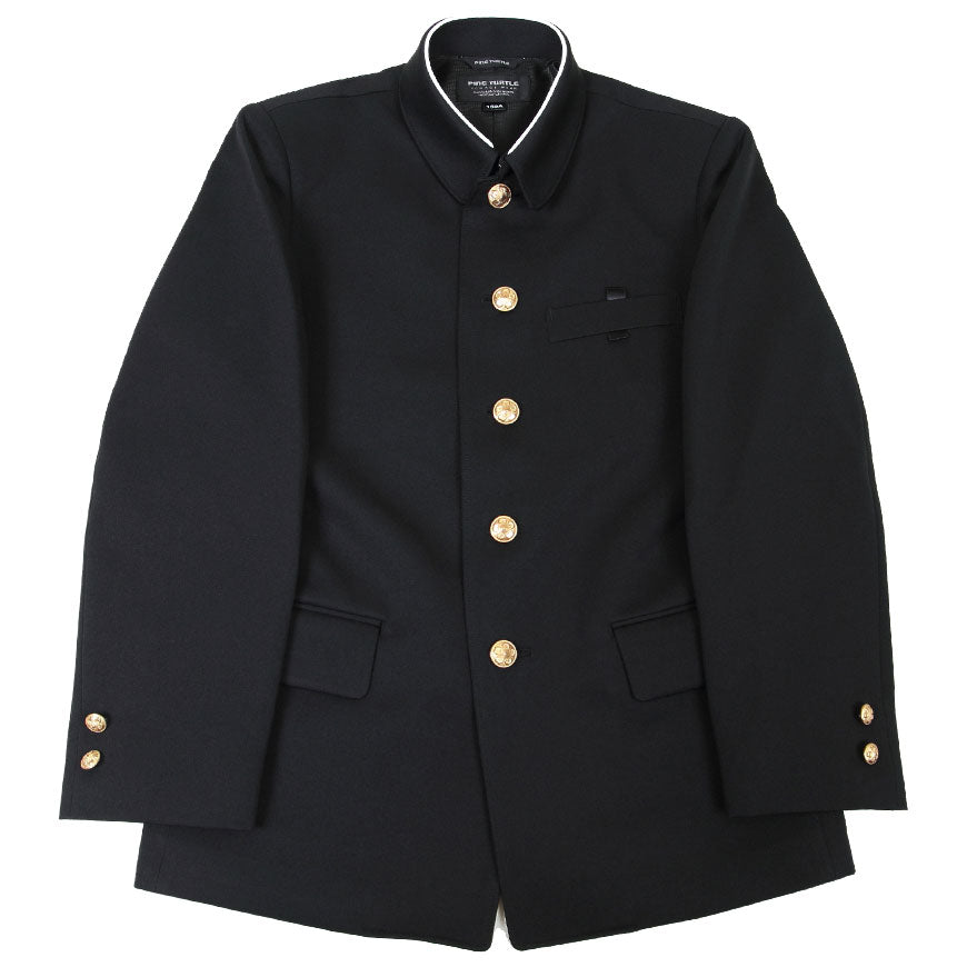 小学生用 折衿学生服上衣 (120cmA~170cmB) (制服 男子 男の子 小学生制服 小学校 折襟学生服 丸洗いOK 洗濯可能 黒 大きいサイズあり) (送料無料) (取寄せ)