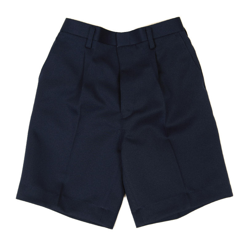 小学校 制服 半ズボン 5分丈 紺 後ろゴム 110cmA~170cmB 小学生 学生服 ズボン 男子 男の子 通学 洗える ハーフパンツ スクール A体 B体 ゆったり 長め丈 ネイビー (取寄せ)