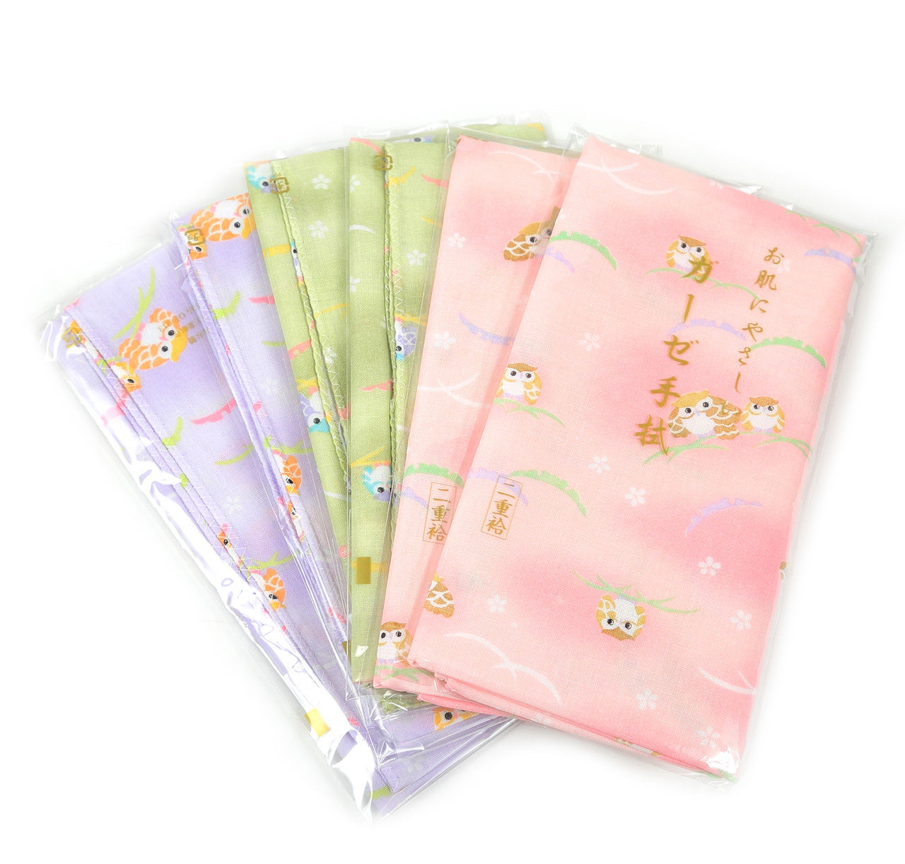 日本製 綿100% 二重袷ガーゼ手ぬぐい 6枚組 約35×88cm (てぬぐい ふきん おしぼり ハンカチ) (取寄せ)