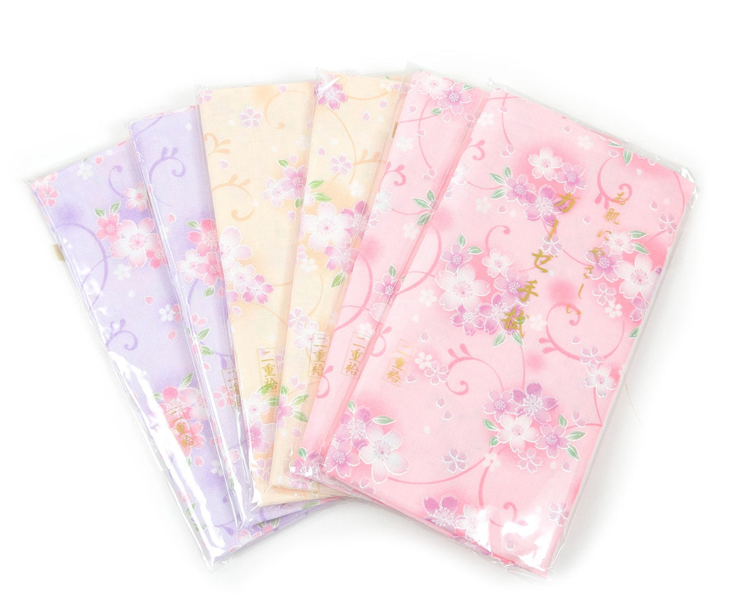 日本製 綿100% 二重袷ガーゼ手ぬぐい 6枚組 約35×88cm (てぬぐい ふきん おしぼり ハンカチ) (取寄せ)