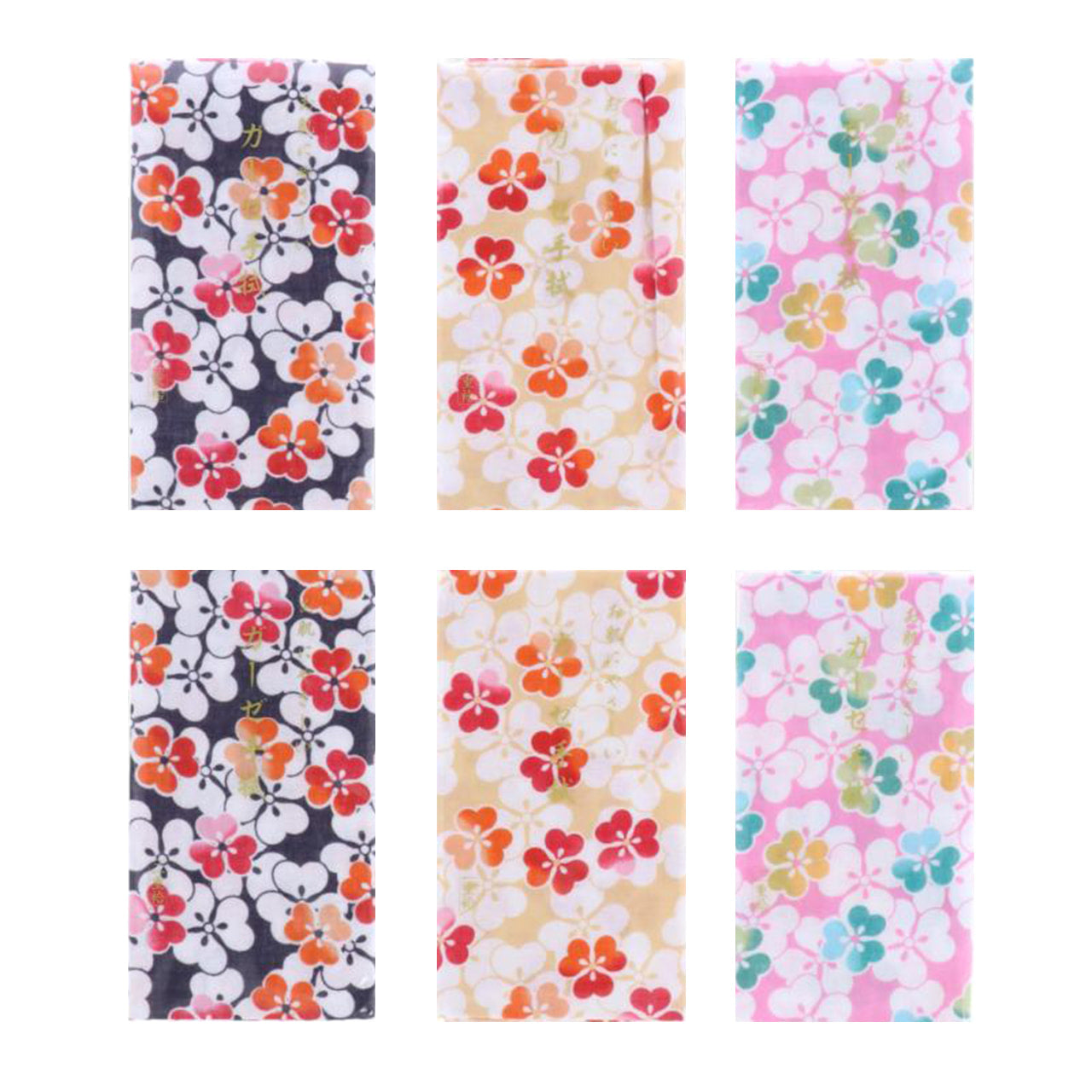 日本製 綿100% 二重袷ガーゼ手ぬぐい 6枚組 約35×88cm (てぬぐい ふきん おしぼり ハンカチ) (取寄せ)