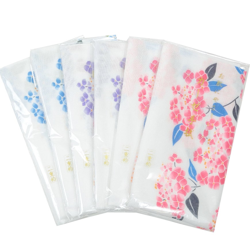 日本製 綿100% 二重袷ガーゼ手ぬぐい 6枚組 (約35×88cm) (国産 国内生産 てぬぐい 豆絞り 豆しぼり まめしぼり 布巾 ふきん 台拭き おしぼり お手拭き ハンカチ ウォッシュタオル ハンドタオル 洗顔 粗品 コットン100% かわいい) (取寄せ)