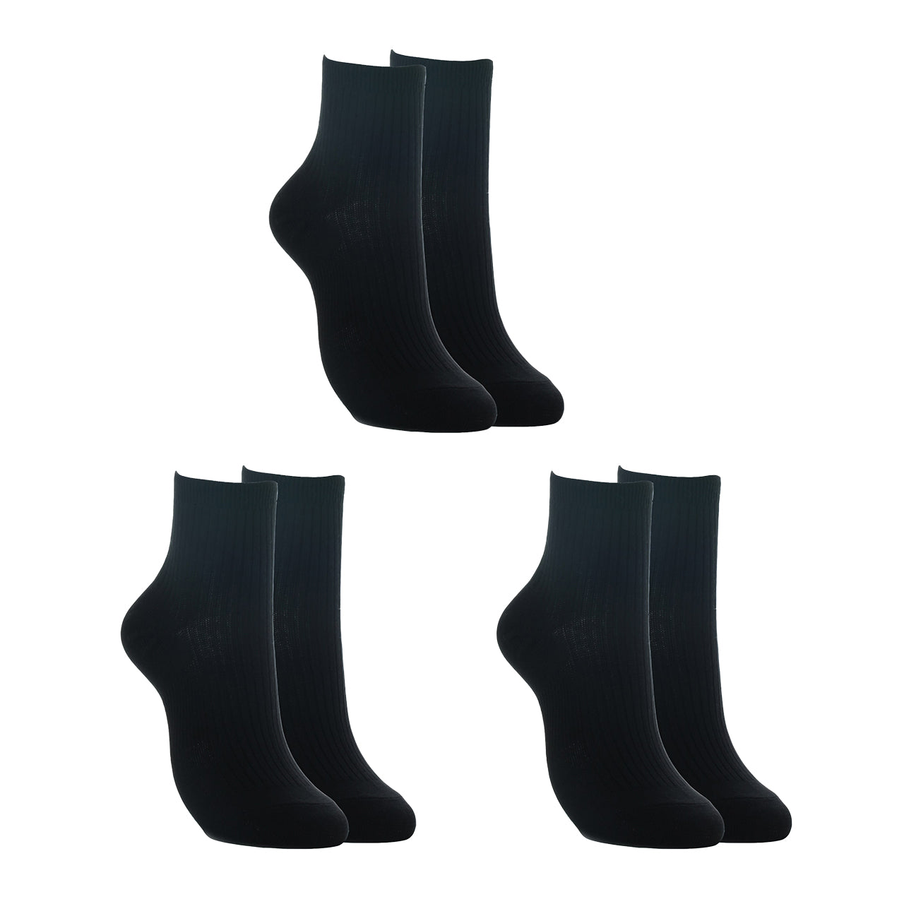 アツギ クランク 靴下 白 ソックス ハイカット 3足組 22-24cm~26-28cm ソックス スポーツ 白ソックス リブソックス メンズ レディース キッズ ジュニア スクールソックス 白靴下
