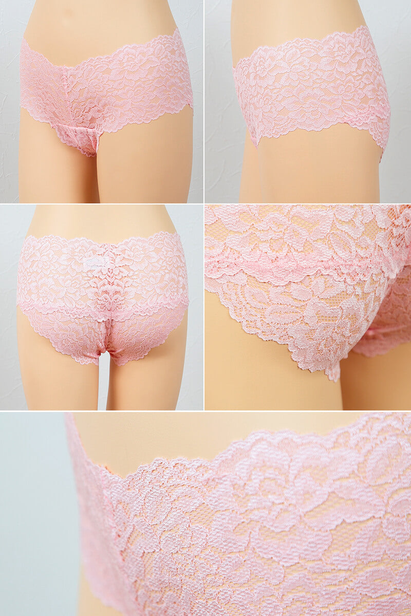総レース ヒップハンガー ショーツ レディース M~LL ストレッチ レース 下着 パンツ 女性 インナー セクシー ひびきにくい 響かない ランジェリー