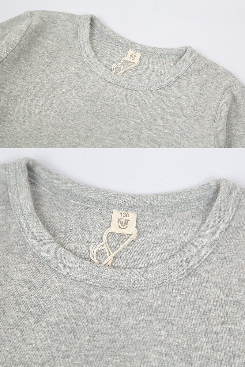 子供 Tシャツ 長袖 キッズ 長袖シャツ 男の子 女の子 ロンt 100cm~140cm 子供服 長袖Tシャツ 綿100% トップス 無地 シンプル ロングTシャツ フライス (送料無料) (在庫限り)