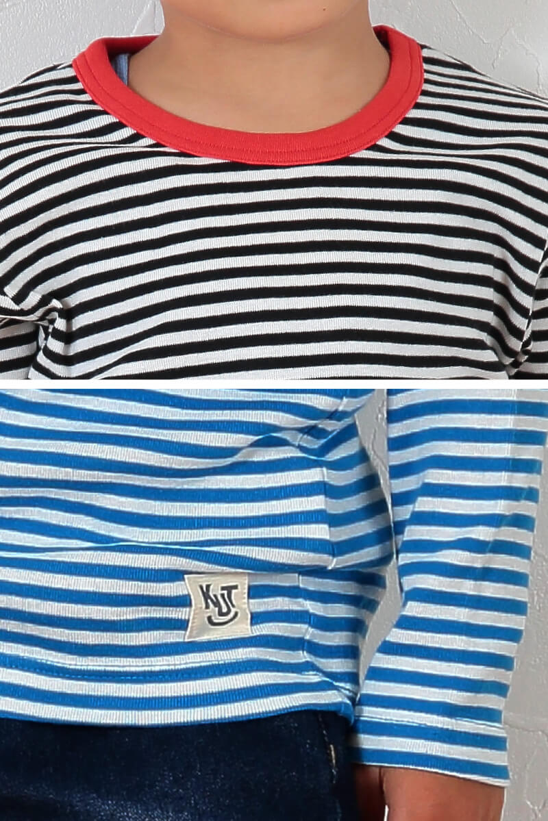 子供 長袖Tシャツ ボーダー キッズ 男の子 女の子 100cm~130cm 子供服 長袖 tシャツ ボーダー柄 綿100% コットン ロングTシャツ ロンT (送料無料) (在庫限り)