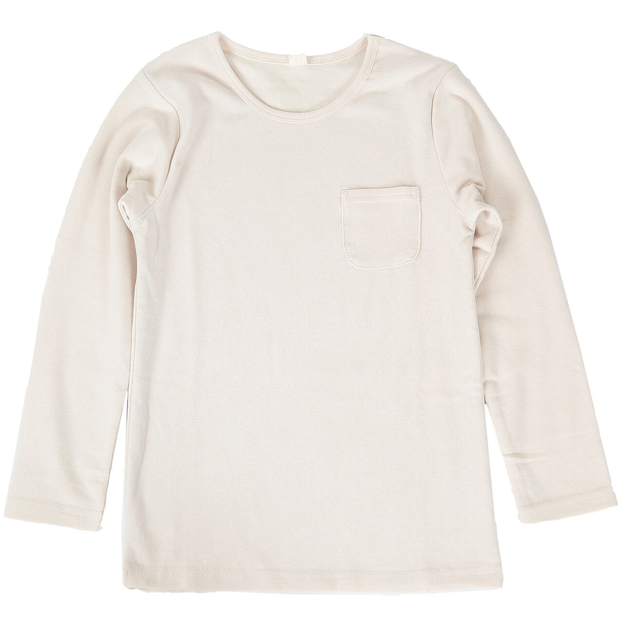 キッズ 長袖Tシャツ ポケット付き ロンt カットソー 秋 100cm~130cm 子供 子ども インナー シンプル 無地 子供服 トップス 無地 シンプル ロングTシャツ (在庫限り)