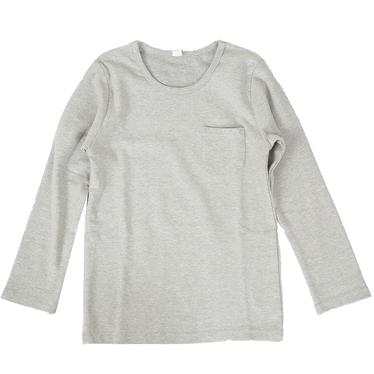 キッズ 長袖Tシャツ ポケット付き ロンt カットソー 秋 100cm~130cm 子供 子ども インナー シンプル 無地 子供服 トップス 無地 シンプル ロングTシャツ (在庫限り)