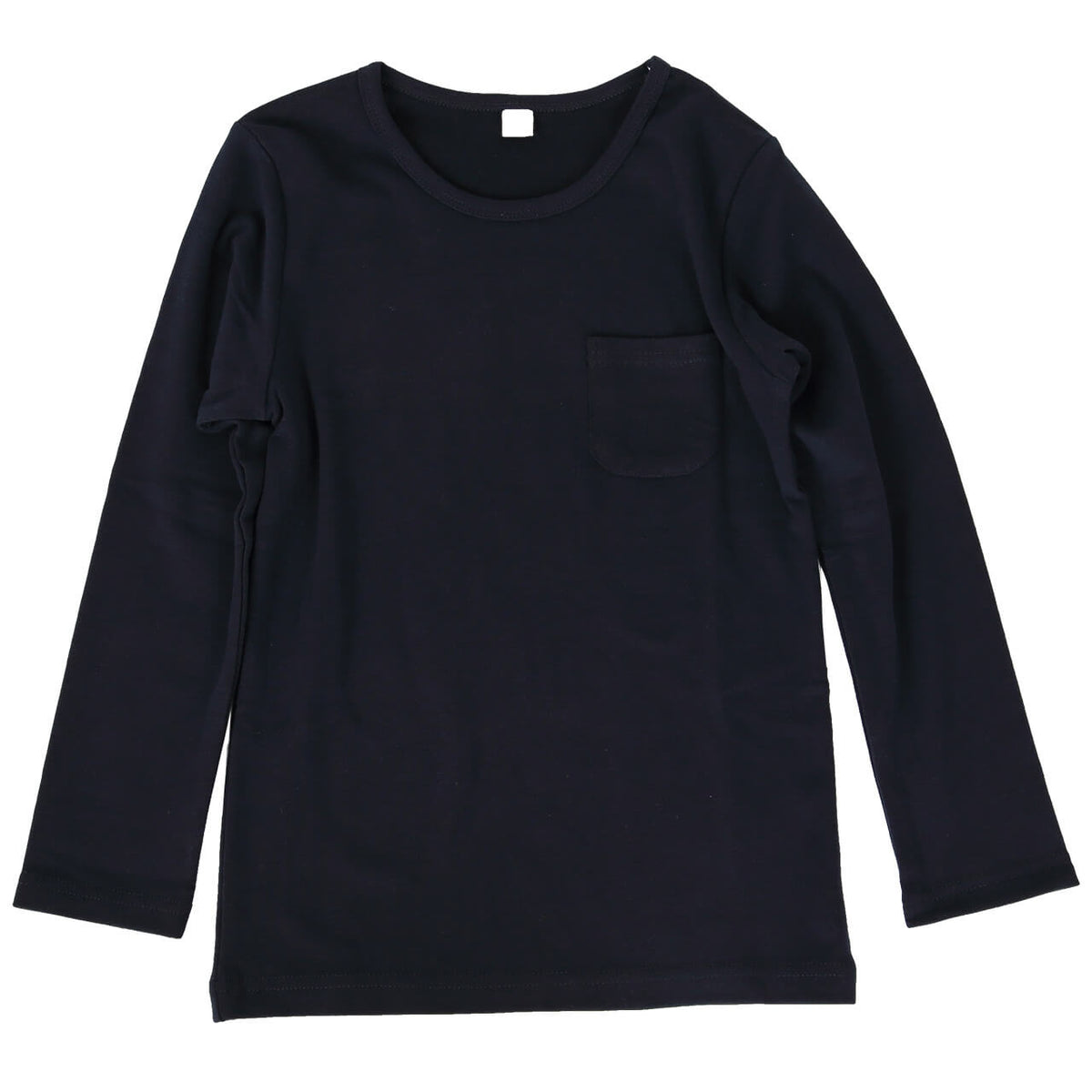 キッズ 長袖Tシャツ ポケット付き ロンt カットソー 秋 100cm~130cm 子供 子ども インナー シンプル 無地 子供服 トップス 無地 シンプル ロングTシャツ