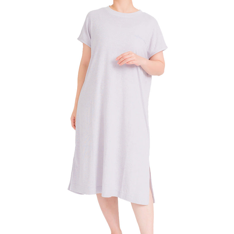 ルームウェア お風呂上がり タオルワンピース パイル 半袖 レディース M-L 涼しい 汗 夏 部屋着 パジャマ ルームワンピース 婦人 女性 お風呂上り バスタオル (在庫限り)