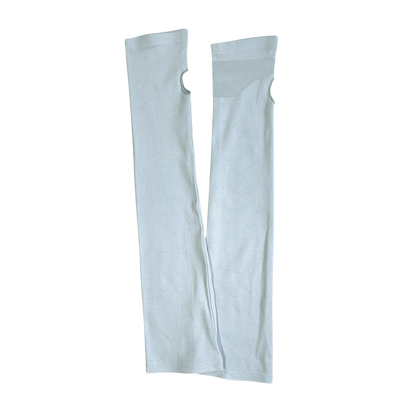 アームカバー UVカット 綿100% ロング 指なし 指穴あり 滑り止め 腕カバー レディース 50cm 紫外線カット 紫外線対策 日焼け対策 日焼け防止 夏 コットン100% (在庫限り)