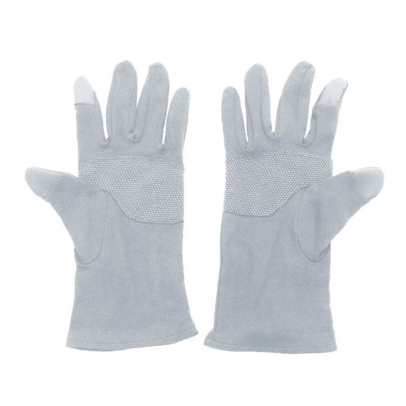 手袋 uvカット 綿100% レディース スマホ対応 グローブ アームカバー ショート 25cm 滑り止め 紫外線カット 紫外線対策 日焼け対策 日焼け防止 夏 (在庫限り)