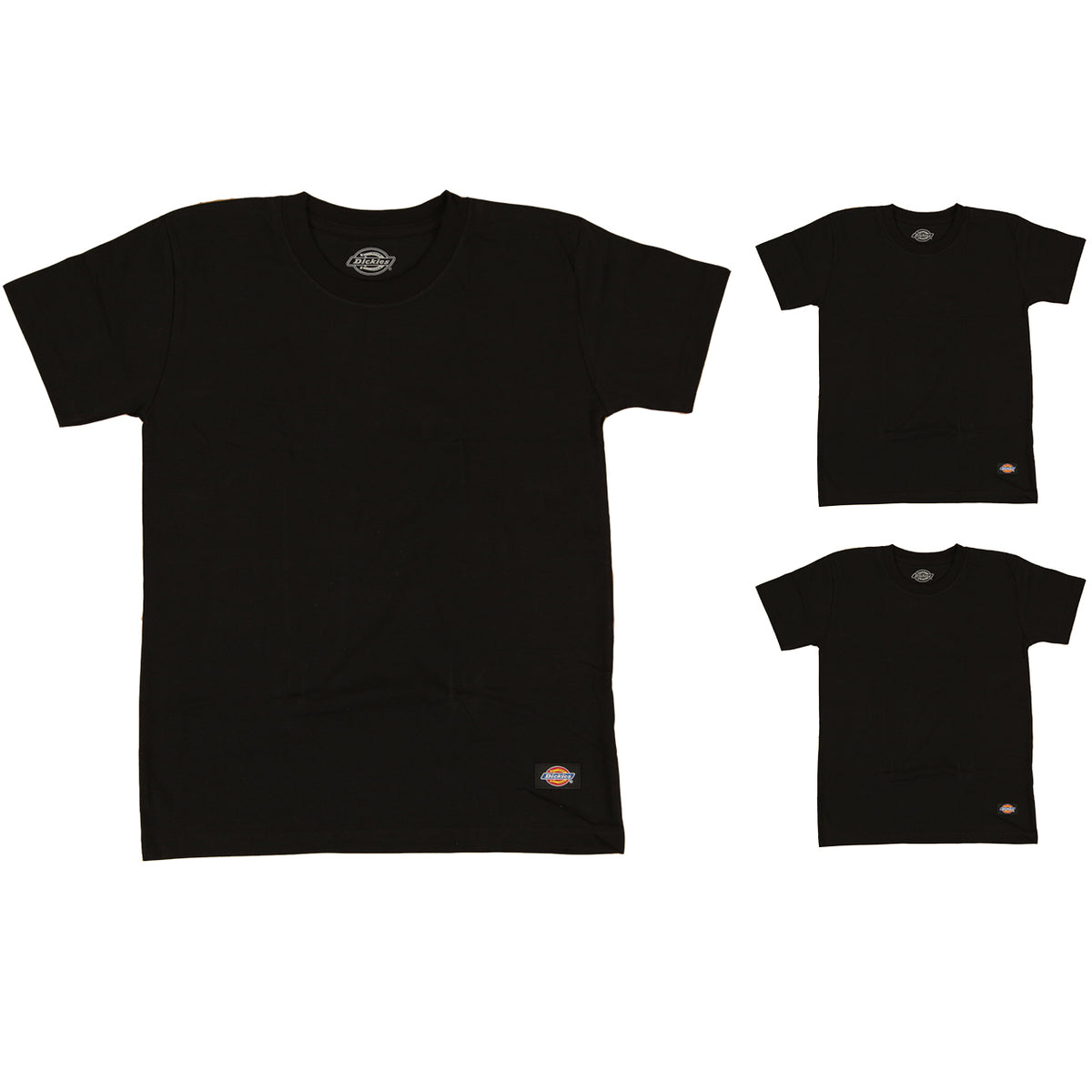 ディッキーズ 男の子 下着 半袖 シャツ 3枚組 130cm~170cm キッズ 子供 肌着 白 tシャツ ボーイズ 子ども 綿混 アンダーウェア インナー セット