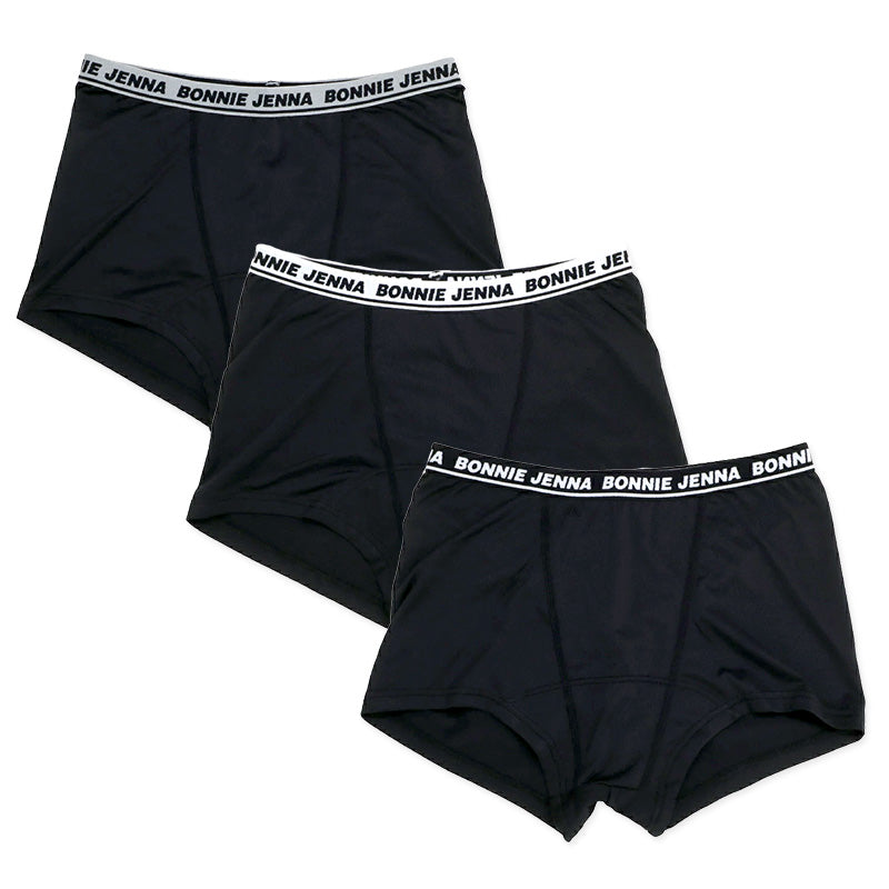 ボクサーパンツ 女の子 ショーツ 一分丈 小学生 3枚組 130cm 140cm 150cm 160cm 165cm 1分丈ショーツ パンツ 女子 かわいい キッズ ジュニア 子供 下着 シンプル 黒 無地 インナー 140 150 160
