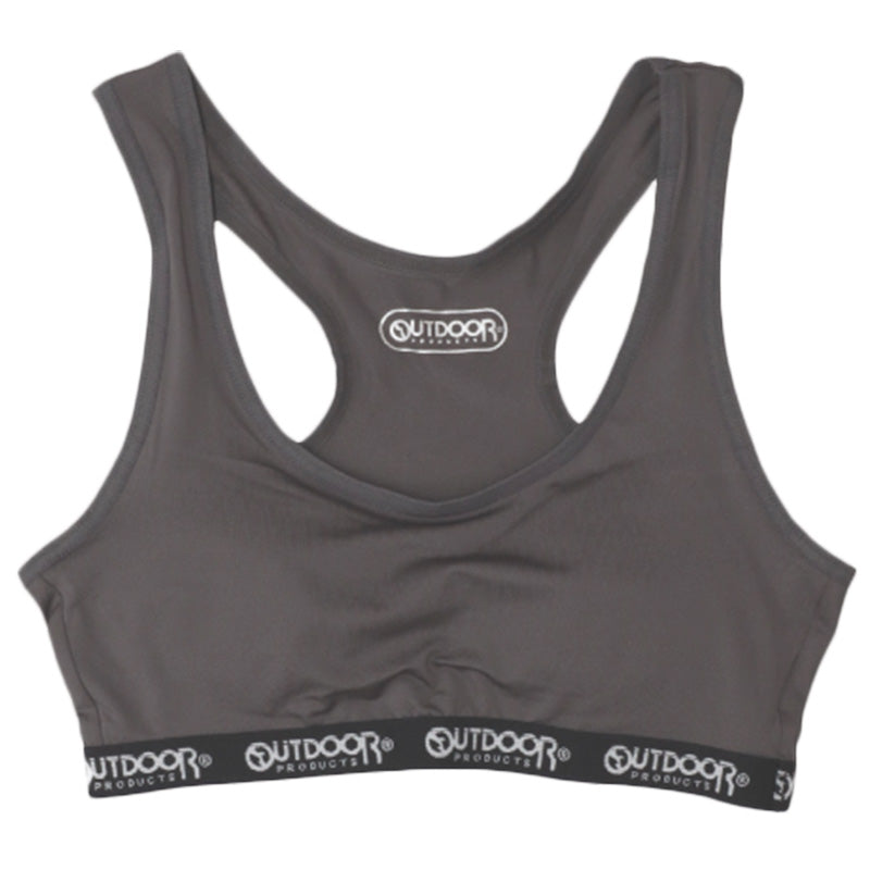 Outdoor ハーフトップ ハーフブラ カップ付き グレコタイプ 150cm~165cm アウトドア 女の子 スポブラ スポーツブラ 女子 モールドカップ 肌着 下着 子供 インナー 150 160 165 白 グレー