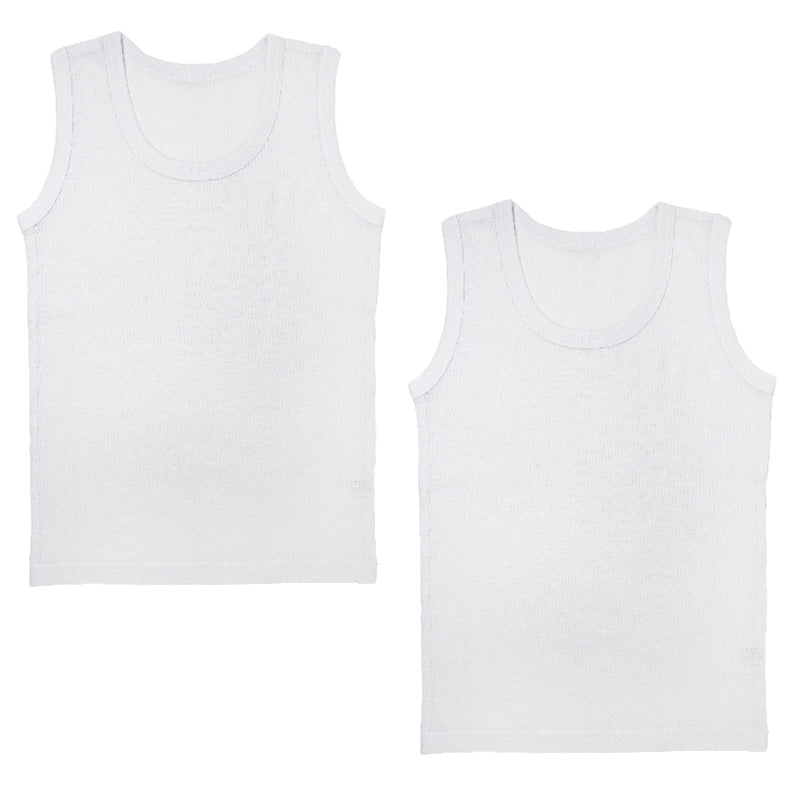 子供 肌着 タンクトップ キッズ 綿100% 男の子 2枚組 100cm~170cm 下着 インナー ランニングシャツ 小学生 白 黒 無地 子供用 夏 汗 コットン (在庫限り)