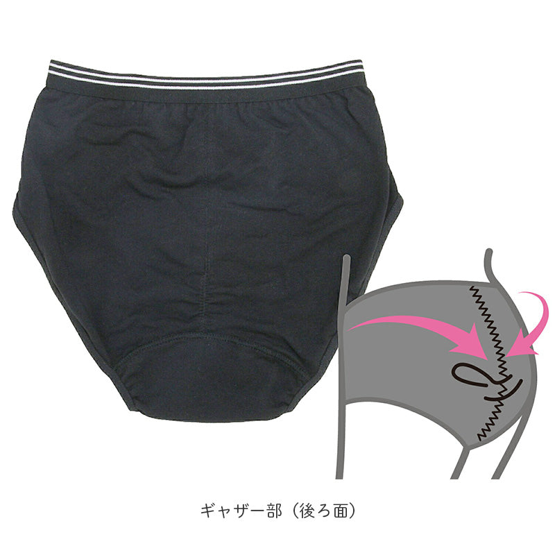 サニタリーショーツ ジュニア用 2枚組 子供 生理用ショーツ 女の子 黒 140 150 160 165cm スポーツ 運動 部活 学校 スクール キッズ 下着 パンツ セット インナー 子ども ガールズ 女児 子供肌着 子供下着