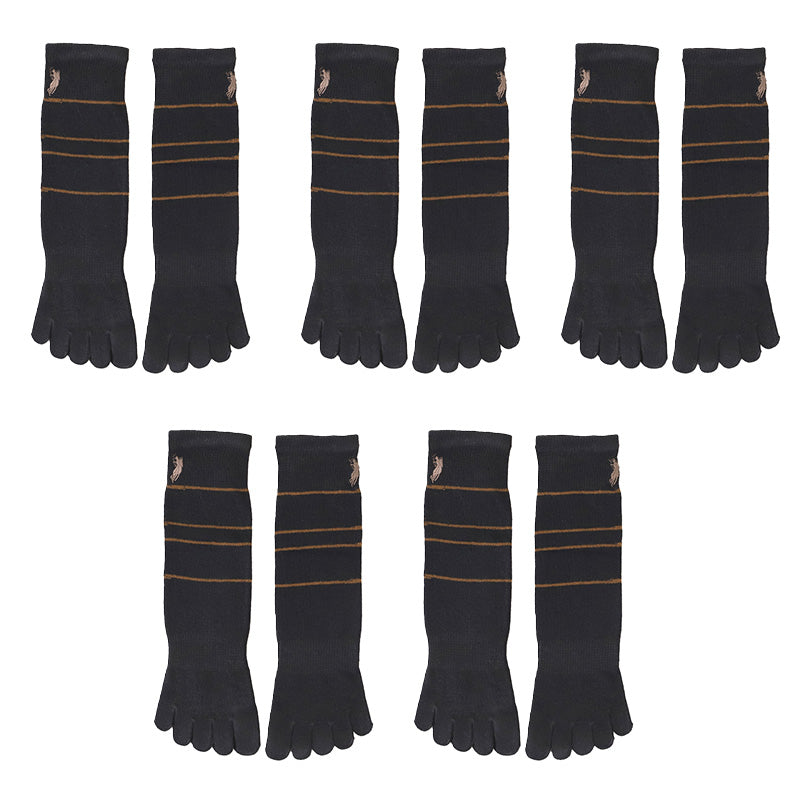 ビジネスソックス メンズ 5本指ソックス 紳士 POLO polo 5足セット 25 26 27 cm 5本指 ソックス 靴下 快適 フィット 無地 黒 ネイビー チャコール 仕事用 デイリー 普段使い プレゼント 父の日 ワンポイント 5足組 まとめ売り
