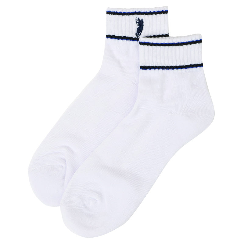 クルーソックス メンズ ソックス 紳士 POLO polo 25 26 27 cm 綿混 靴下 快適 フィット 無地 黒 チャコール くつ下 くつした 仕事用 デイリー 普段使い プレゼント 父の日 ワンポイント