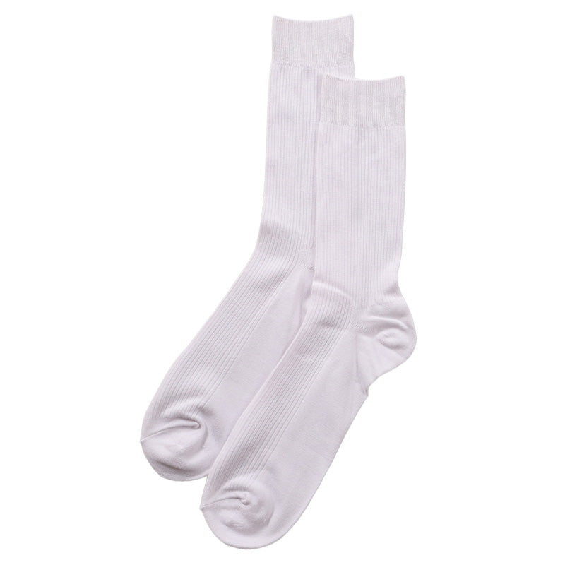 ビジネスソックス メンズ 靴下 大きいサイズ 26 27 28 cm 大きめ 大寸 リブ リブソックス 綿混 ビジネス 黒 グレー 白 通勤 仕事用 無地 リブ編み ビジカジ 立ち仕事 快適 フィット デイリー
