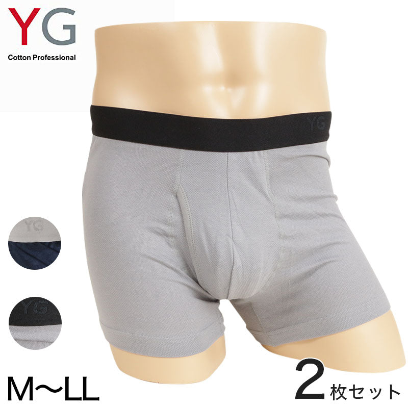 グンゼ YG ボクサーパンツ メンズ パンツ 下着 ボクサーブリーフ 前あき 2枚セット M～LL (GUNZE ワイジー 男性 紳士 ボク