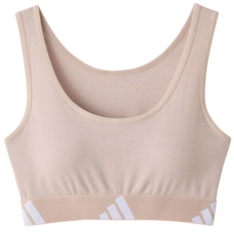 アディダス ジュニア ブラジャー ハーフトップ 子供 スポーツブラ 女の子 スクール インナー 150 160 165 cm グンゼ adidas キッズ 下着 綿混 パッド付き フィット スポーツ 部活 運動 動きやすい 快適