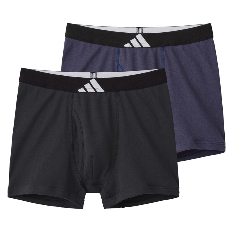アディダス 男の子 インナー ボクサーブリーフ 下着 ジュニア ボーイズ グンゼ 140 150 160 170 cm adidas 子供用 キッズ 2枚組 綿 ストレッチ 通学 部活 体育 普段使い スポーツ ブランド シンプル かっこいい 快適 動きやすい 吸汗 通気性 成長期