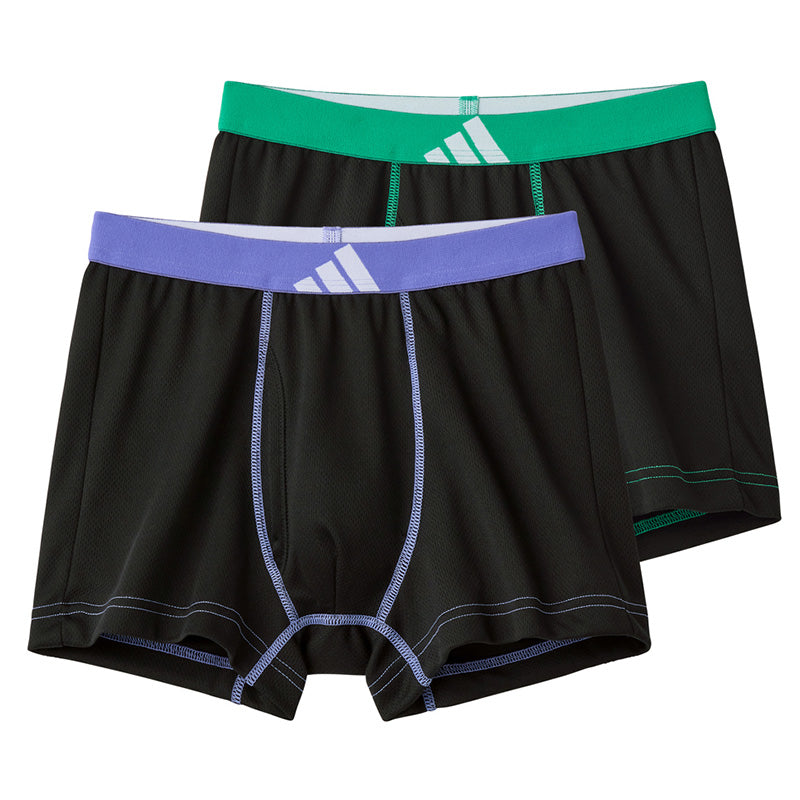 アディダス 男の子 インナー ボクサーブリーフ 下着 ジュニア ボーイズ グンゼ 140 150 160 170 cm adidas 子供用 キッズ 2枚組 綿 ストレッチ 通学 部活 体育 普段使い スポーツ ブランド シンプル かっこいい 快適 動きやすい 吸汗 通気性 成長期
