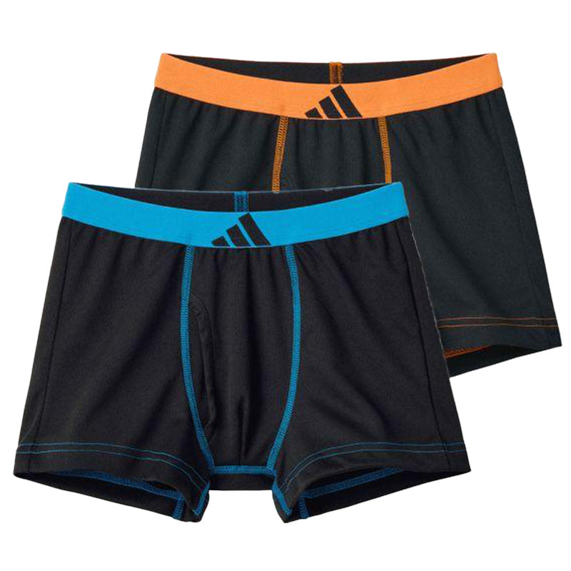 アディダス 男の子 インナー ボクサーブリーフ 下着 ジュニア ボーイズ グンゼ 140 150 160 170 cm adidas 子供用 キッズ 2枚組 綿 ストレッチ 通学 部活 体育 普段使い スポーツ ブランド シンプル かっこいい 快適 動きやすい 吸汗 通気性 成長期