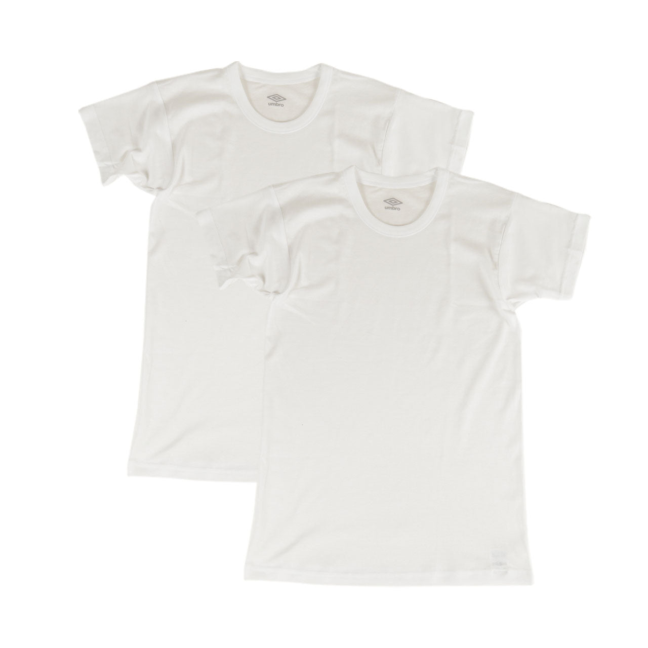 グンゼ umbro クルーネック Tシャツ 2枚組 130~170cm (男の子 下着 キッズ ジュニア 子供 インナー 半袖 tシャツ 汗 スポーツ 白 黒) (在庫限り)