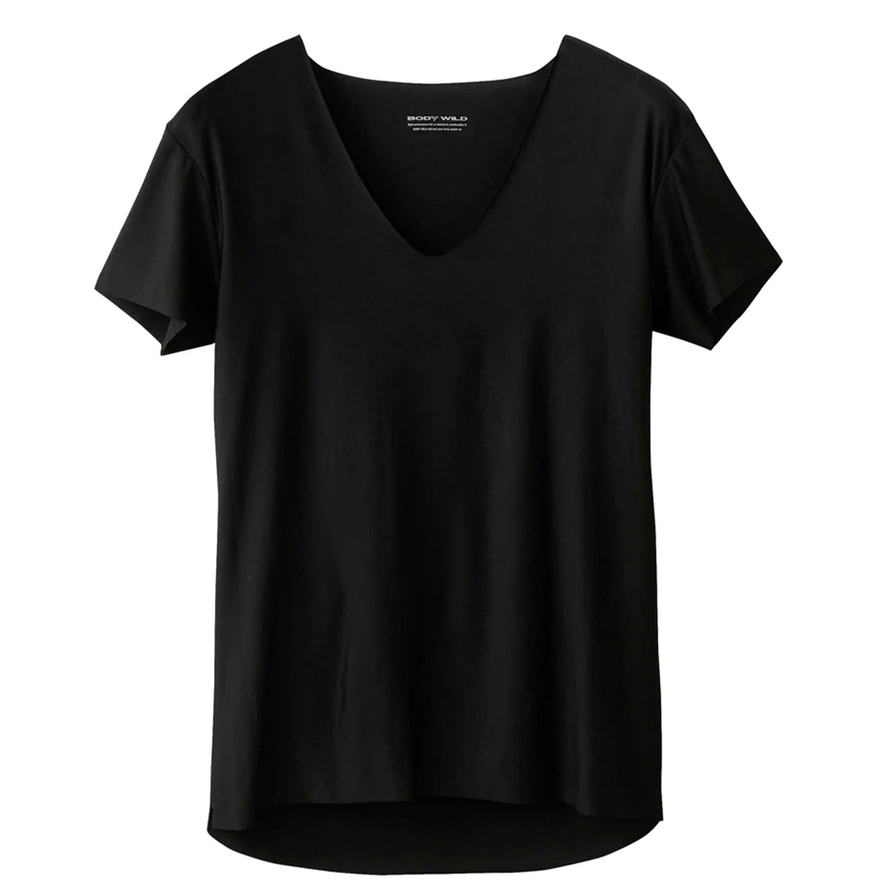 グンゼ ボディワイルド Tシャツ 深Vネック メンズ 半袖 肌着 M・L (bodywild 下着 ひびきにくい カットオフ インナー 薄い 軽い AIRZ) (在庫限り)