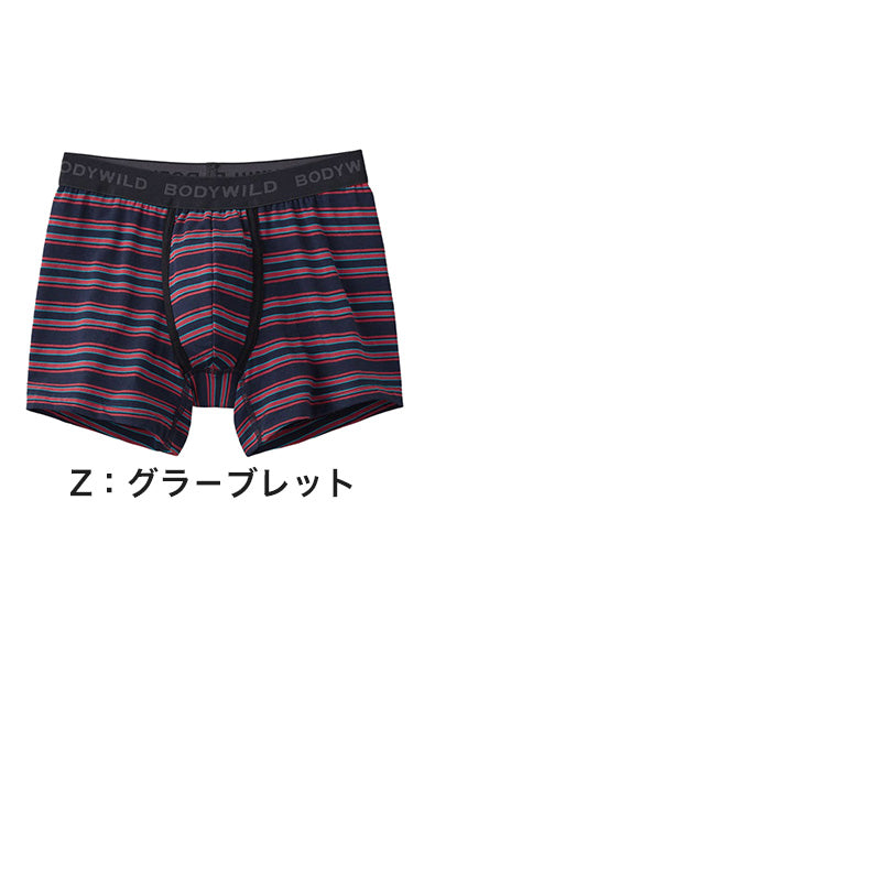 グンゼ ボディワイルド ボクサーパンツ M L LL メンズ 綿混 前あき ストレッチ 無地 インナー 下着 快適 ズレにくい 動きやすい 吸汗 通気性 M L LL おしゃれ シンプル グンゼ BODYWILD 30代 40代 普段使い ビジネス デイリー
