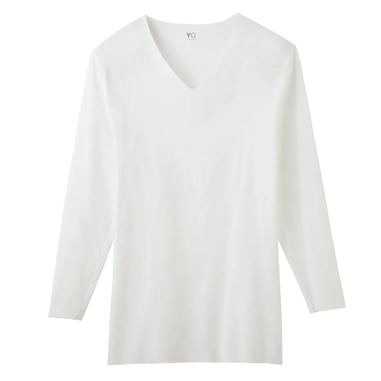 グンゼ YG CUTOFF tシャツ 9分袖 Vネック メンズ インナー M~LL (下着 肌着 綿 長袖 暖かい あったか 透けない ひびきにくい v首 男性 紳士 インナーシャツ GUNZE) (在庫限り)