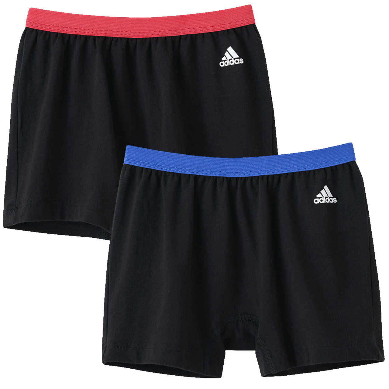 adidas ガールズショートパンツ 2枚組 140~165cm (ジュニア 黒 adidas アディダス 女の子 無地 キッズ ガールズ パンツ スポーツ バスケ 女児 綿混 スクールインナー グンゼ 140 150 160 165) (在庫限り)