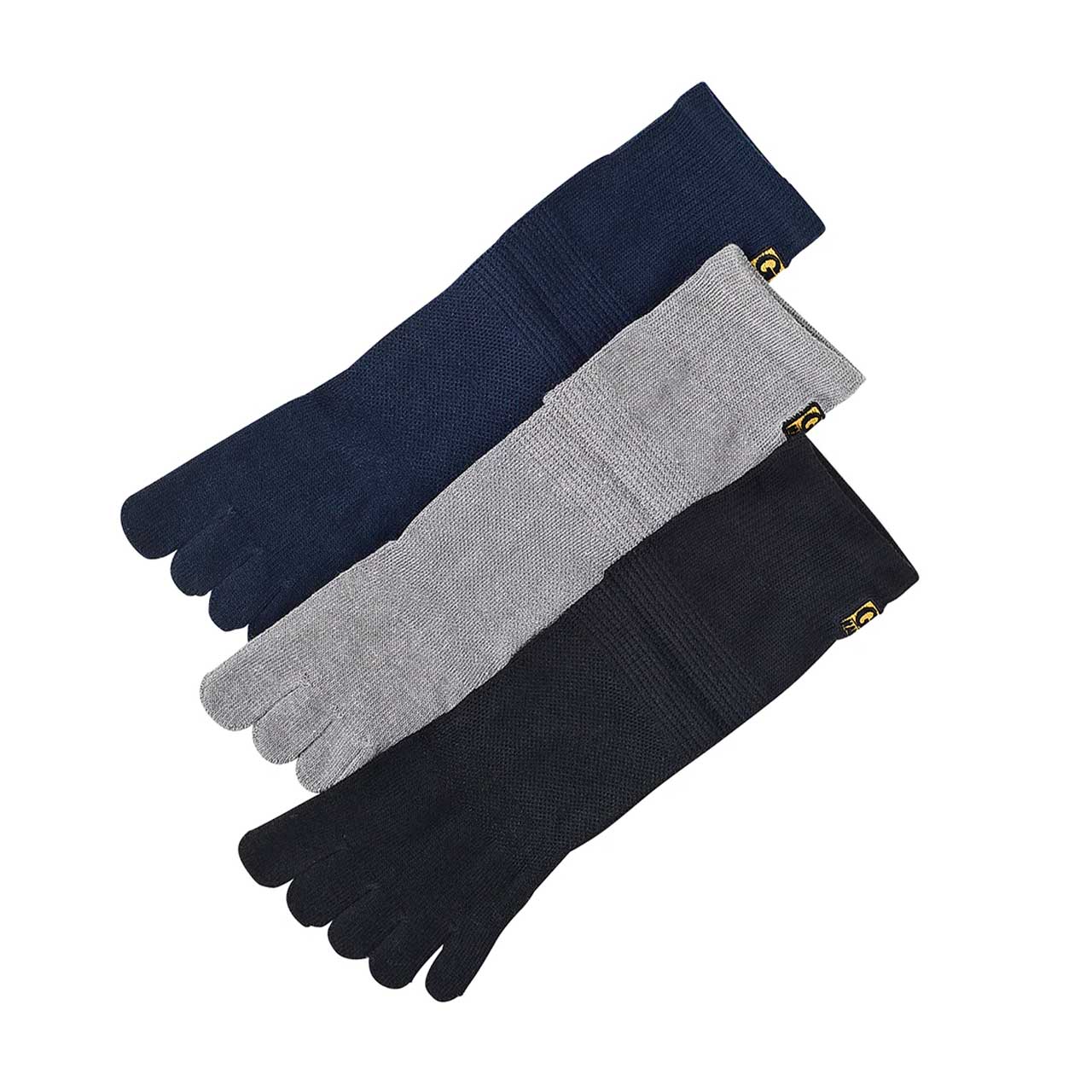 グンゼ GTホーキンス 5本指ショートソックス 3足組 25-27cm (26cm ソックス メンズ 靴下 GUNZE 紳士 短い アウトドア スポーツ 運動 普段履き キャンプ ハイキング) (在庫限り)