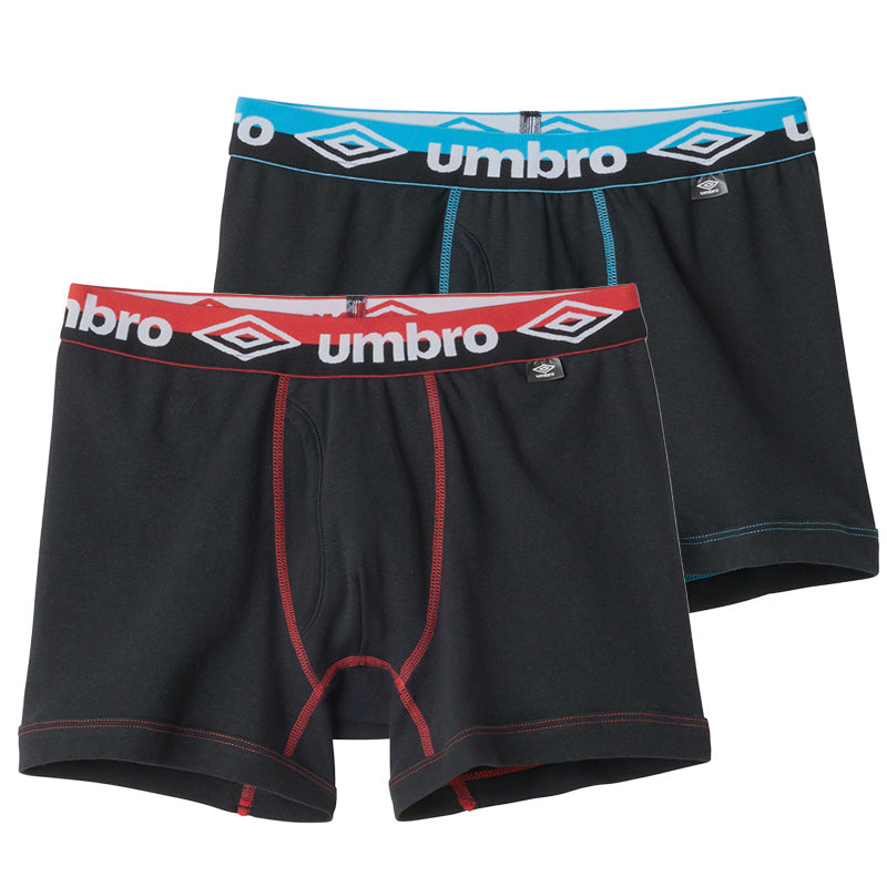 グンゼ umbro ボクサーブリーフ ボクサーパンツ 2枚組 前開き M L LL アンブロ メンズ パンツ 前あき ボクサーブリーフ 下着 インナー 綿 吸汗速乾 黒系 ブラック 紺系 ネイビー ネービー カラフル 綿100%でやわらかい