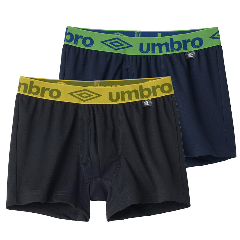 グンゼ umbro ボクサーブリーフ ボクサーパンツ 2枚組 前開き M L LL アンブロ メンズ パンツ 前あき ボクサーブリーフ 下着 インナー 綿 吸汗速乾 黒系 ブラック 紺系 ネイビー ネービー カラフル 綿100%でやわらかい