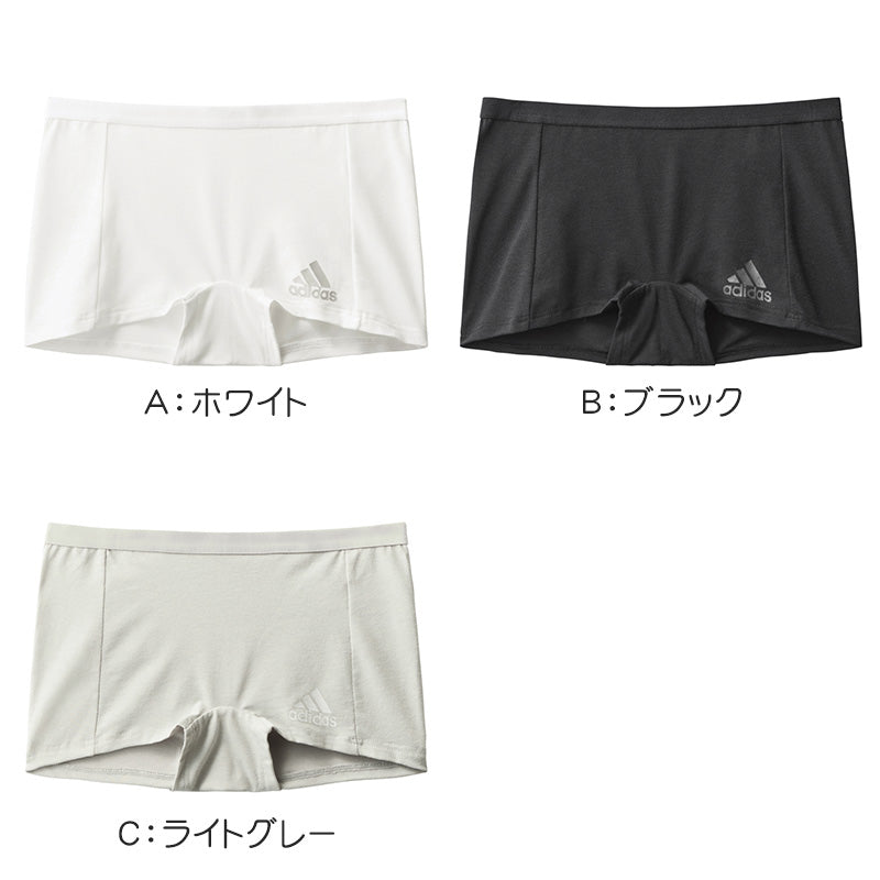 アディダス 女の子 インナー ショーツ ガールズ 下着 ハーフショーツ グンゼ 150 160 165 cm adidas ジュニア スポーツ 部活 ダンス 体育 通学 普段使い 綿 吸汗 速乾 通気性 動きやすい 快適 シンプル かわいい ストレッチ ブランド 学校用 成長期