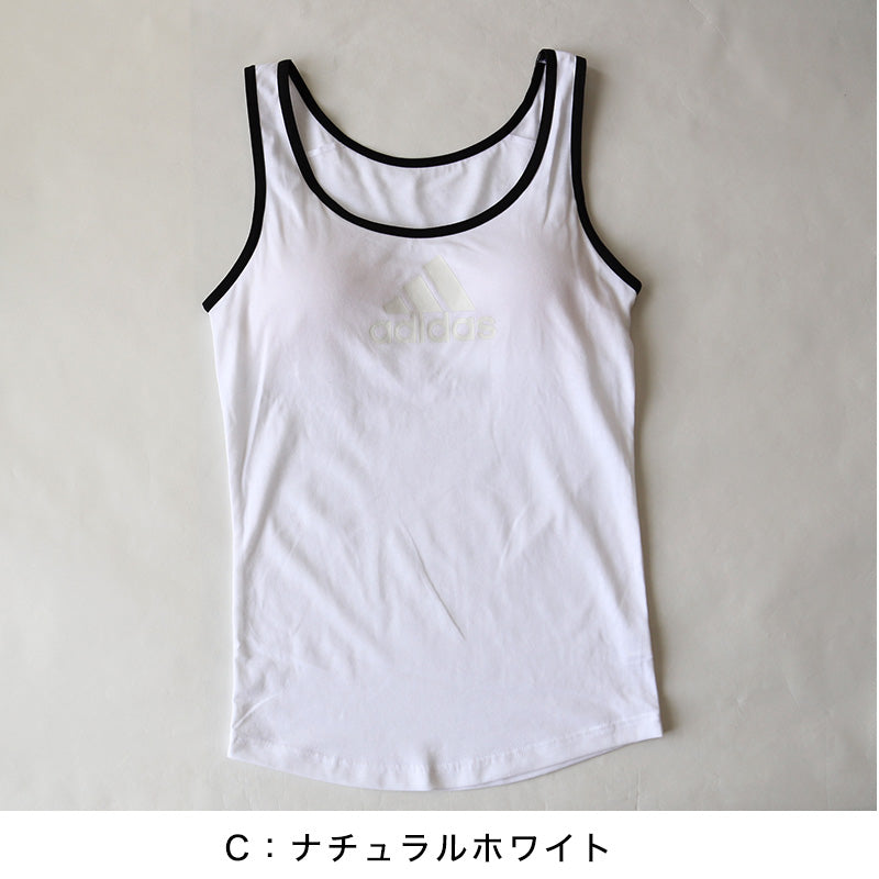 グンゼ adidas 女児タンクトップ 150~165cm (アディダス 黒 白 灰 女子 女の子 下着 ブラタンクトップ スポーツ グンゼ 中学生 スクールインナー カップ付きインナー 小学生 adidas 150 160 165) (在庫限り)