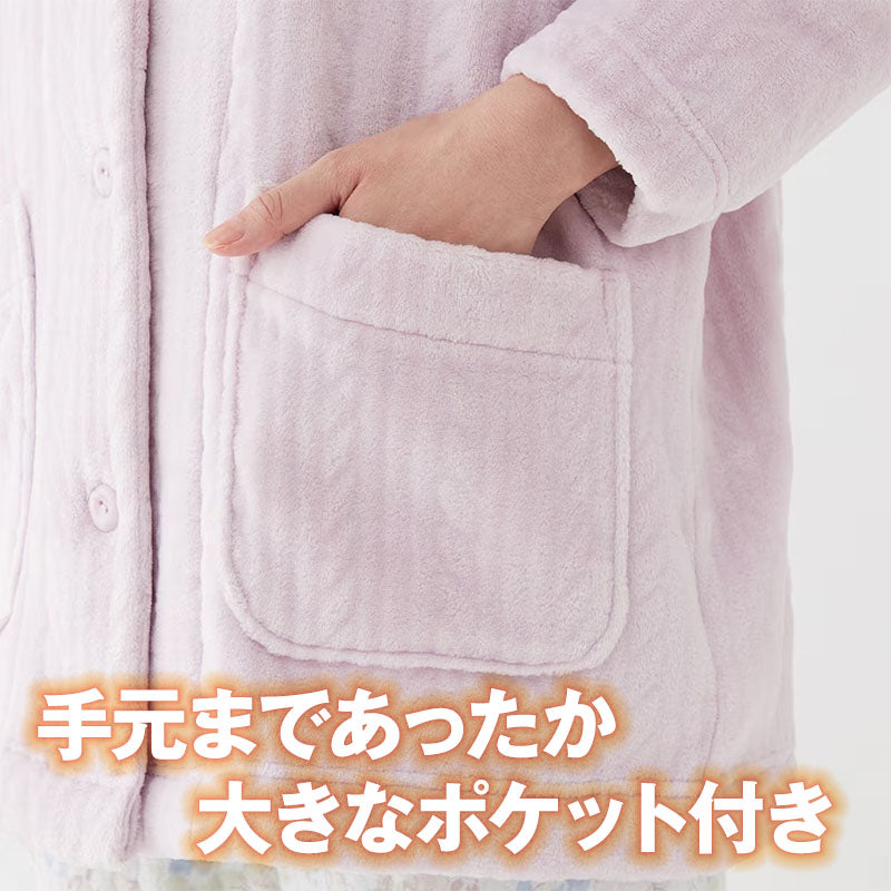 グンゼ パジャマ 羽織物 ボア起毛 婦人ジャケット S~L (GUNZE ボア 起毛 秋 冬 暖かい 冷え もこもこ ルームウェア プレゼント S M L 敬老の日 ギフト 母の日) (送料無料) (在庫限り)