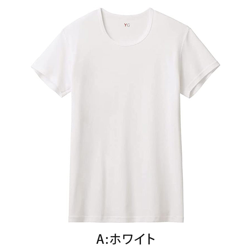 グンゼ インナー メンズ 半袖 綿100% tシャツ クルーネック 消臭 M~LL インナーシャツ 肌着 下着 紳士 男性 吸汗速乾 インナーウェア YG ワイジー シャツ M L LL 汗臭 ムレ 白 灰 綿100 ネクストラ ネクストラプラス