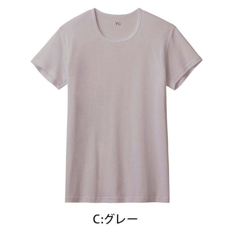 グンゼ インナー メンズ 半袖 綿100% tシャツ クルーネック 消臭 M~LL インナーシャツ 肌着 下着 紳士 男性 吸汗速乾 インナーウェア YG ワイジー シャツ M L LL 汗臭 ムレ 白 灰 綿100 ネクストラ ネクストラプラス