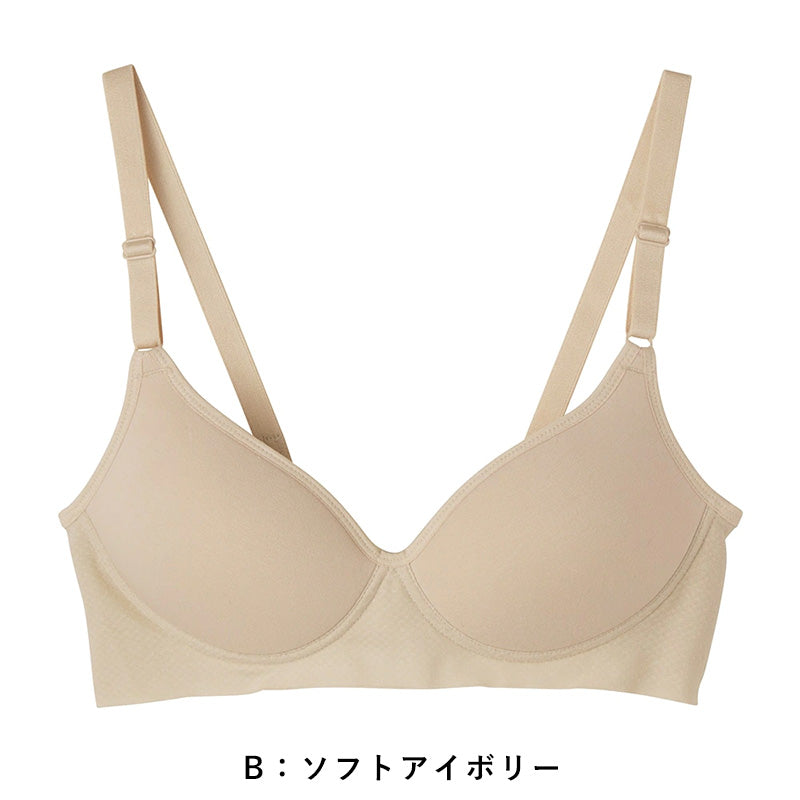 グンゼ キレイラボ ノンワイヤーブラジャー 綿 M~LL ノンワイヤーブラ レディース 下着 オーガニックコットン 肌側綿100%