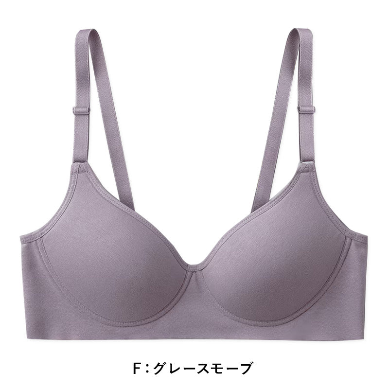 グンゼ キレイラボ ノンワイヤーブラジャー 綿 M~LL ノンワイヤーブラ レディース 下着 オーガニックコットン 肌側綿100%