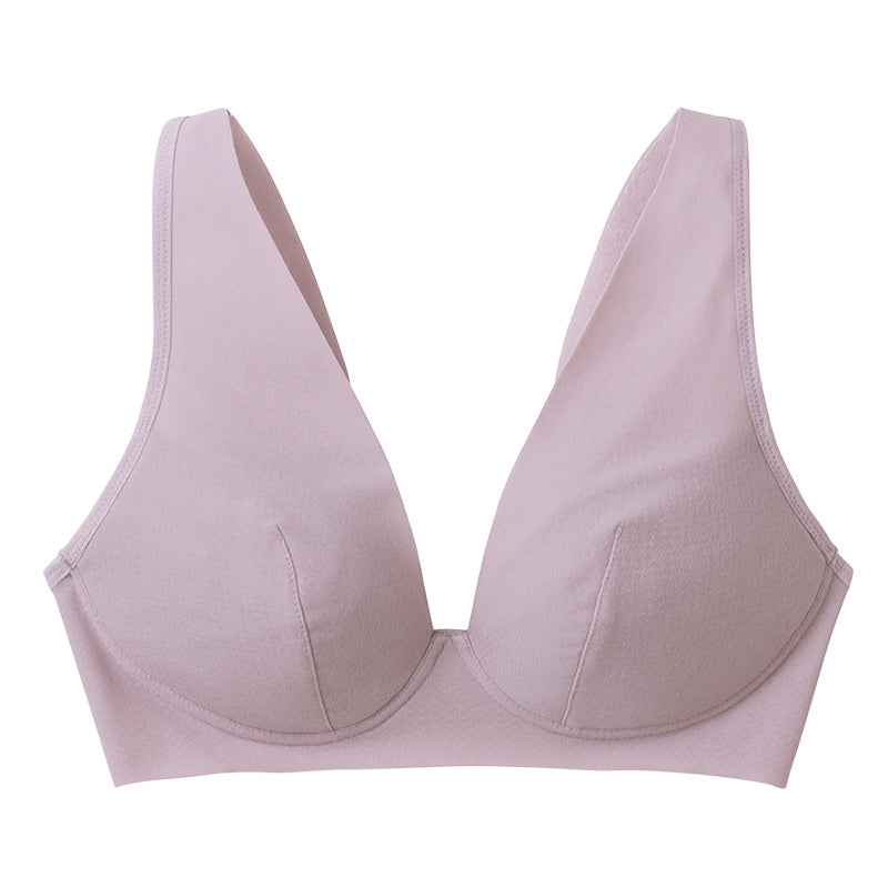 グンゼ キレイラボ ノンワイヤーブラジャー 綿 レディース M L LL ノンワイヤーブラ オーガニックコットン 下着 インナー 締め付けない 脇高 敏感肌